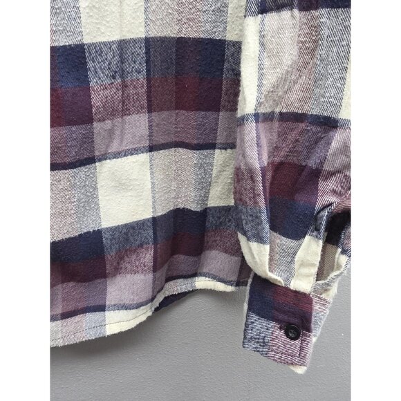 BTC Flannel Shirt Mens 3XL Plaid Button Up Long Sleeve Casual Workwear - Picture 4 of 9